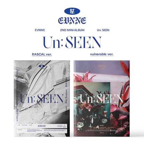 Evnne’s “Un: Seen” CD album covers, rascal and vulnerable versions shown.