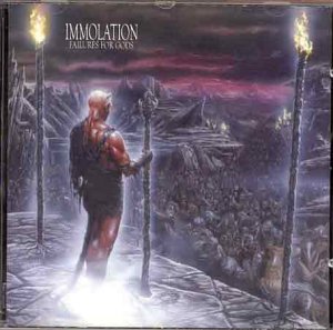 Album cover for Immolation’s “Failures For Gods” depicting a demonic figure.