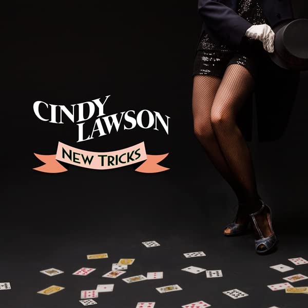CD cover for Cindy Lawson’s “New Tricks” featuring a magician and cards.