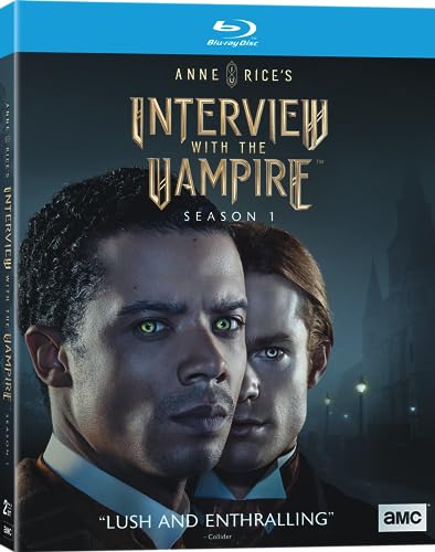 “Interview With The Vampire” Season 1 Blu-ray cover featuring two men.