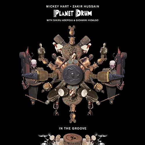 CD cover for Mickey Hart’s “In The Groove” featuring drum artwork.