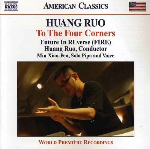 CD cover featuring a conductor with arms outstretched, leading an orchestra.