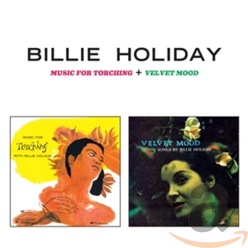 CD cover for Billie Holiday’s “Music For Torching” and “Velvet Mood.”