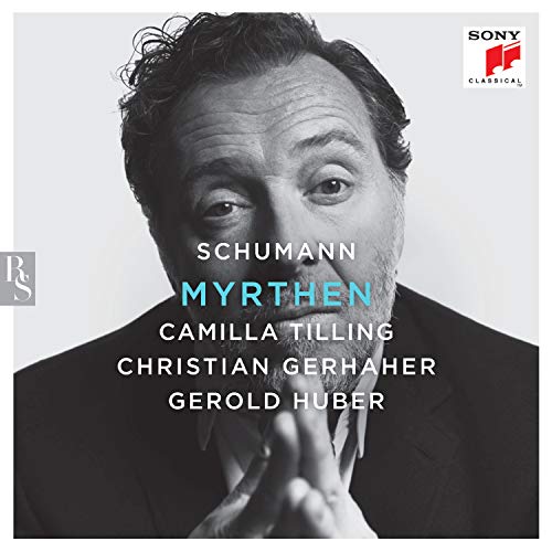 CD cover featuring a black and white portrait of Christian Gerhaher.