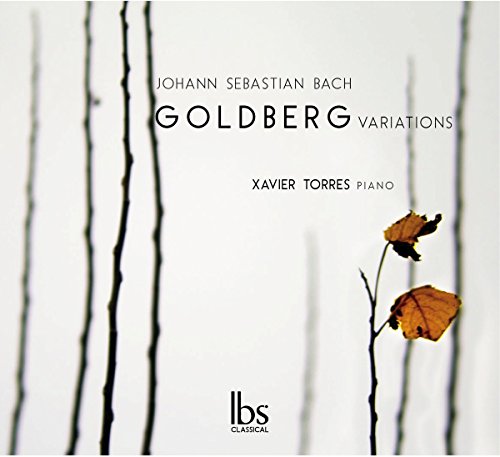 CD cover for Xavier Torres performing Bach’s Goldberg Variations, with foliage.