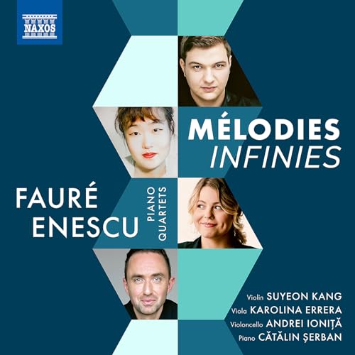 CD cover featuring portraits of four musicians and text: "Faure & Enescu.