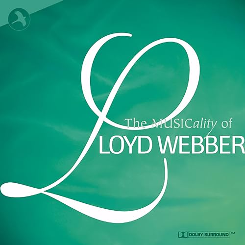 CD cover for "The Musicality of Lloyd Webber" with a large white letter L.