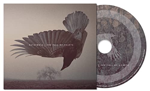 Katatonia The Fall of Hearts CD cover featuring a bird flying over a landscape.