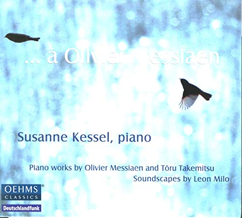 CD cover with blurred blue background, birds, and text: "Susanne Kessel, piano".