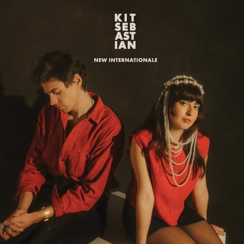 Album cover for Kit Sebastian’s “New Internationale” featuring two people.