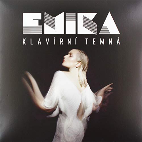 Album cover for Emika’s “Klavirni Temna” featuring a woman in white.