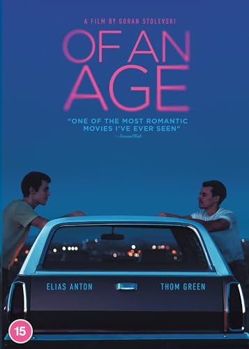 DVD cover for "Of An Age" featuring two men and a car.