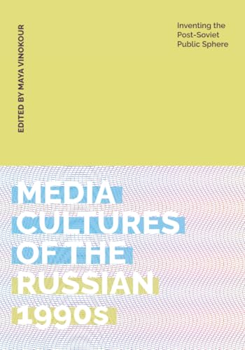 Book cover with yellow top, white text, and a patterned blue and pink background.