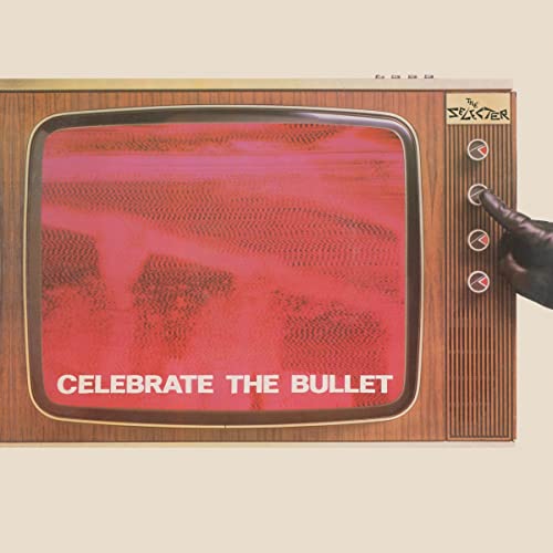 Vintage television displaying album art for The Selecter’s “Celebrate The Bullet.”
