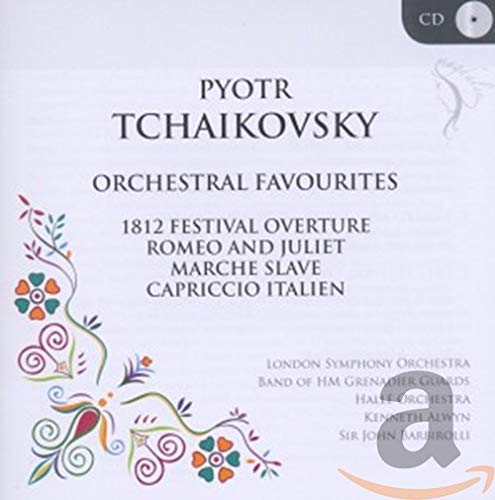 CD cover for Tchaikovsky's Orchestral Favourites with floral design.
