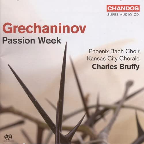 CD cover for Grechaninov’s “Passion Week” featuring a crown of thorns.