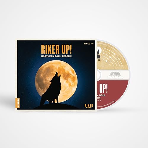 CD cover with a silhouette of a howling wolf against a full moon.
