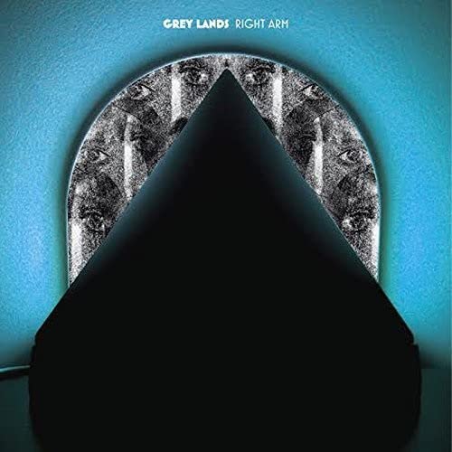 CD cover for Grey Lands’ “Right Arm” with a dark, triangular design.