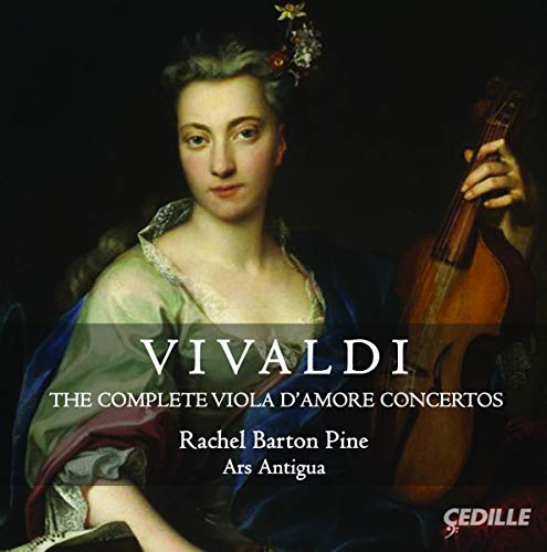CD cover featuring a portrait of a woman with a viola da amore.