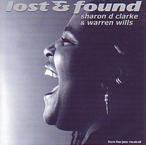 CD cover: profile of a Black woman singing, text “lost & found”.