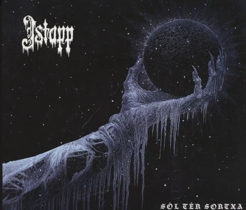 CD cover for Istapp’s “S” album, featuring a skeletal hand holding a sphere.