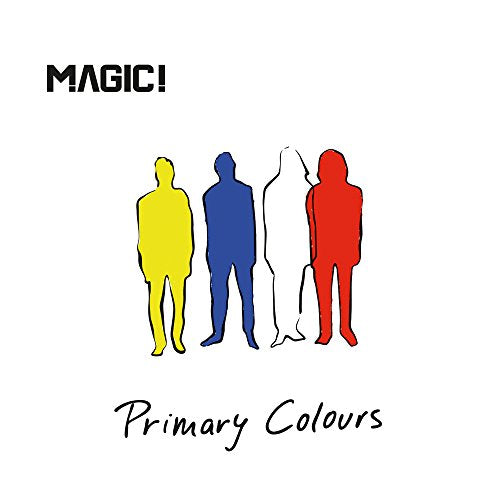 Album cover for Magic!’s “Primary Colours” featuring four colored silhouettes.