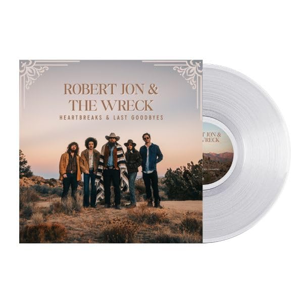 Vinyl record with band photo of Robert Jon & The Wreck.