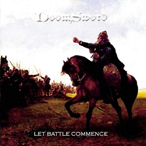 CD cover: armored warrior on horseback before a battlefield scene.