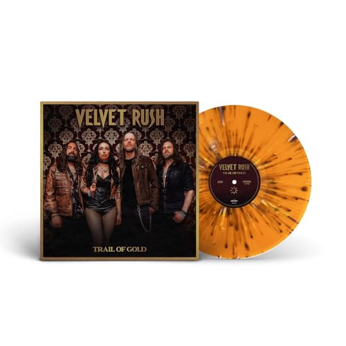 Vinyl record and album cover for Velvet Rush’s “Trail of Gold.”