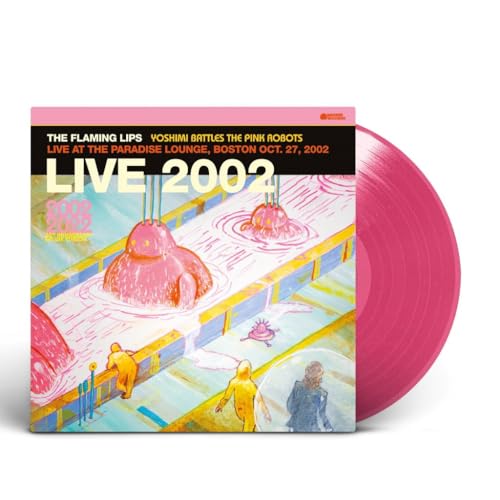 The Flaming Lips vinyl record cover with pink record beside it.