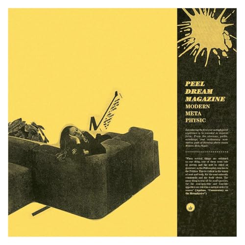 Album cover for Peel Dream Magazine, featuring a woman on a couch.