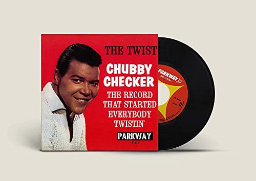 Chubby Checker’s “The Twist” vinyl record with portrait cover art.