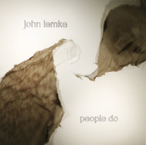 CD cover with torn paper texture and text: ājohn lemkeā and āpeople doā.