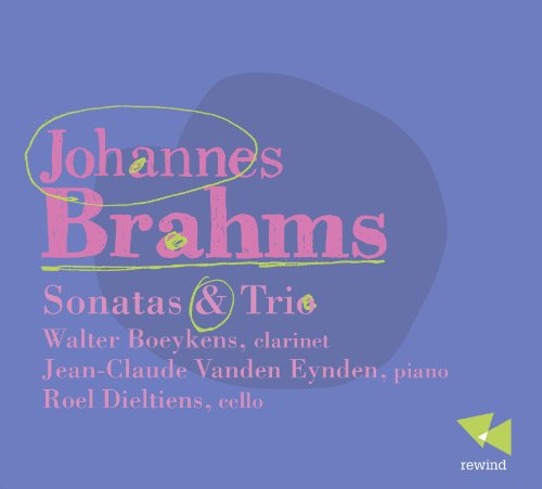 CD cover: "Johannes Brahms" in pink and green text, with artist names.
