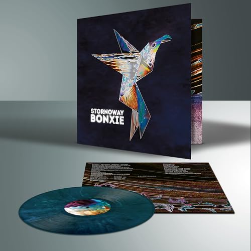 Vinyl record and gatefold cover featuring a geometric bird design.