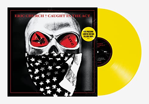 Vinyl record of Eric Church's "Caught In The Act: Live" album.