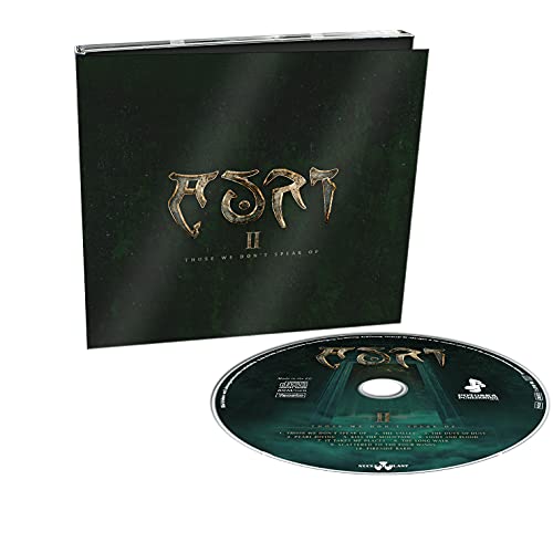 Dark green Auri album digipak with CD, featuring ornate gold lettering.