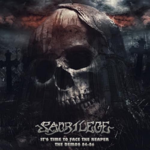 CD cover: skull-like face with hooded cloak in a graveyard scene.