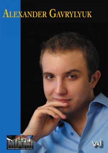 Alexander Gavrylyuk portrait on DVD cover, blue background, piano festival logo.