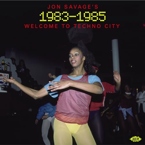 Album cover: woman dancing in a dark club, yellow text reads "1983-1985".