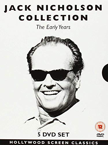 Black and white DVD cover featuring Jack Nicholson wearing sunglasses, smiling.