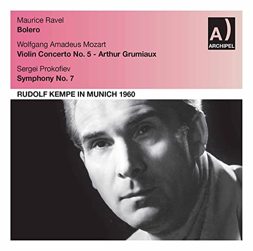 CD cover featuring a portrait of violinist Arthur Grumiaux and composers’ names.