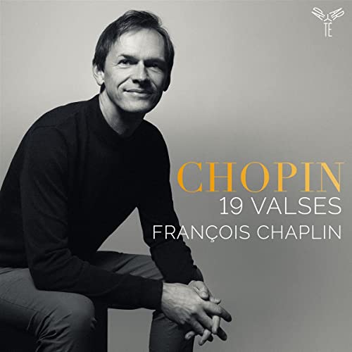 CD cover featuring pianist Francois Chaplin and text "Chopin 19 Valses".