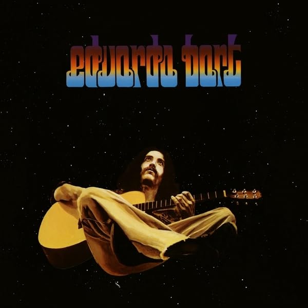 Album cover: Eduardo Bort with guitar, starry night background.