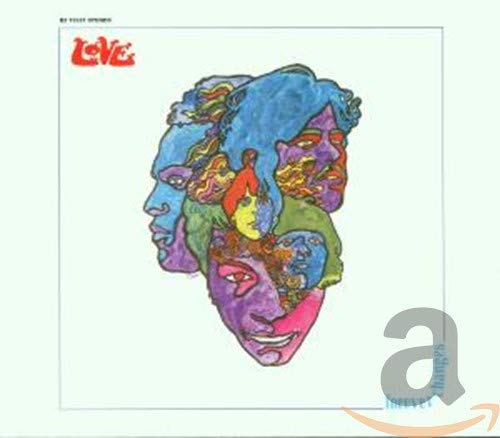 Album cover for Loveās āForever Changesā featuring colorful, overlapping faces.
