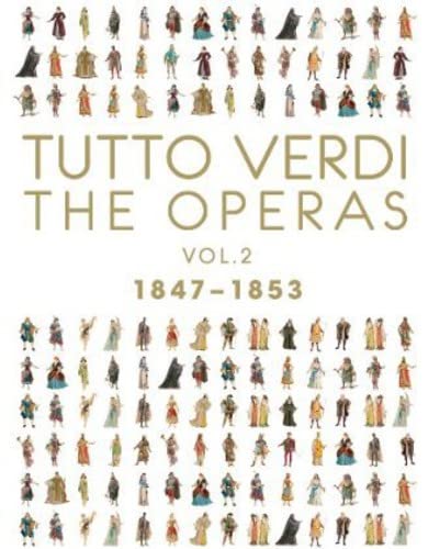 Blu-ray cover for "Verdioperas Vol. 2" featuring illustrated opera characters.