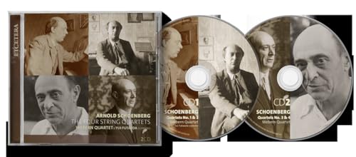 CD case with portraits of composers Schoenberg and Webern, two discs included.