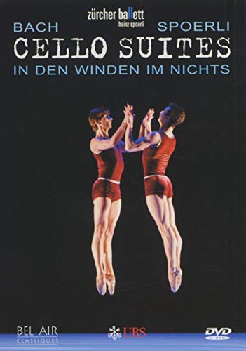 DVD cover for "Cello Suites" featuring two ballet dancers in red.