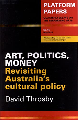 Black cover with white and red text: "Platform Papers 55: Arts, Politics, Money".