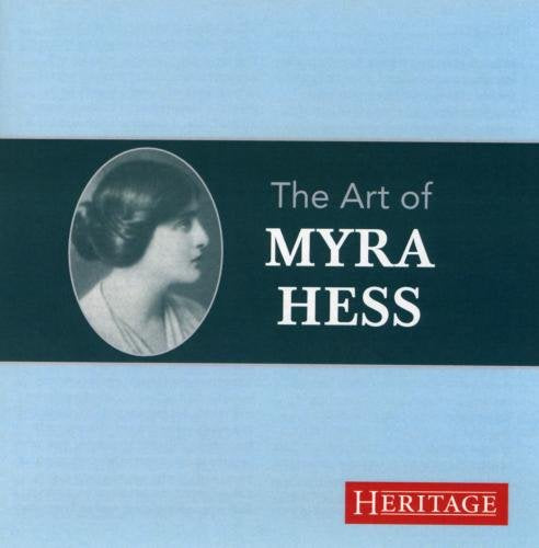 CD cover featuring a black and white portrait of pianist Myra Hess.